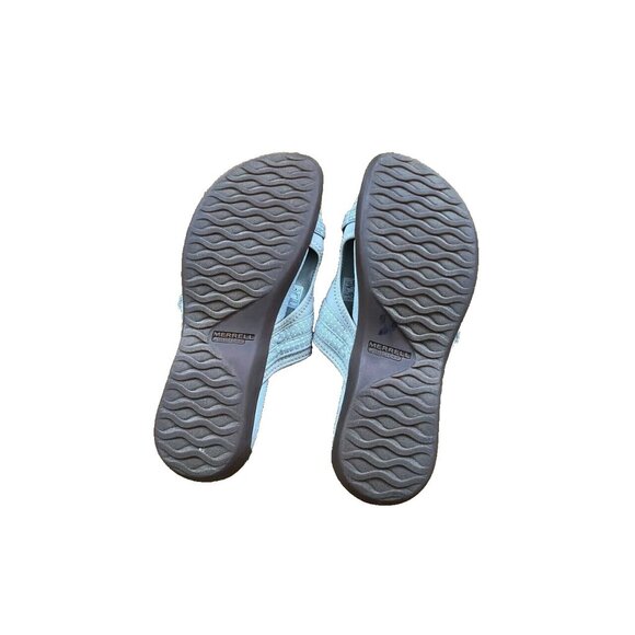 Merrell Terran Post II Tan Hiking Sandals Memory Foam Sporty Size 10 - Picture 8 of 11